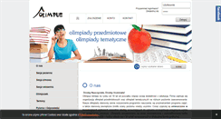 Desktop Screenshot of olimpus.edu.pl